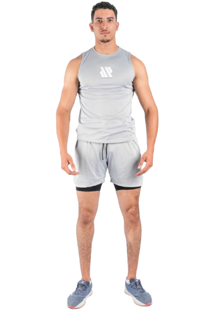 Ensemble Sport Homme – Débardeur & Short 2-en-1