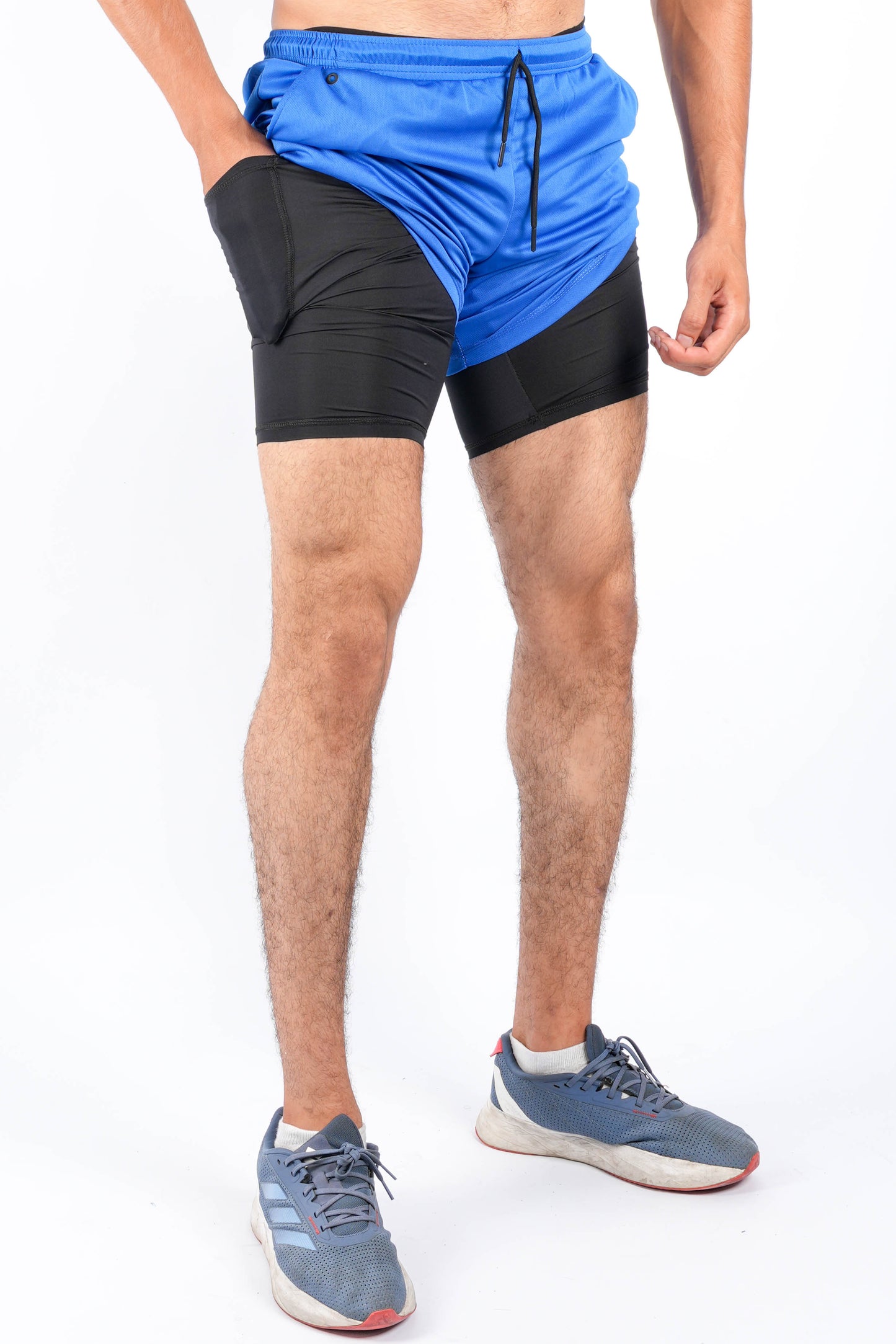 Short Sport 2 Pièces avec Poche Intérieure