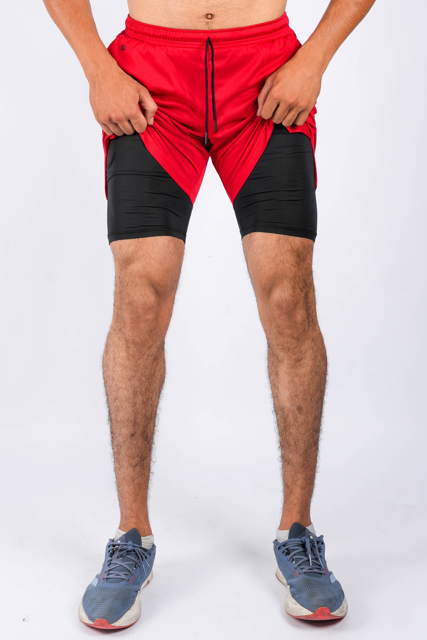 Short Sport 2 Pièces avec Poche Intérieure