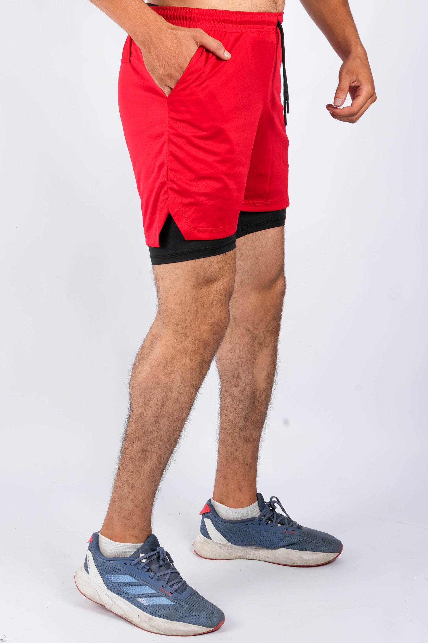 Short Sport 2 Pièces avec Poche Intérieure