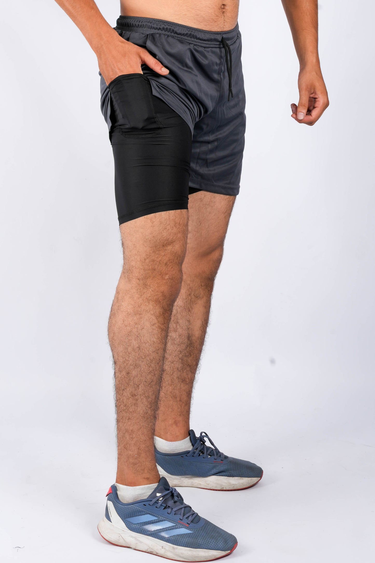 Short Sport 2 Pièces avec Poche Intérieure