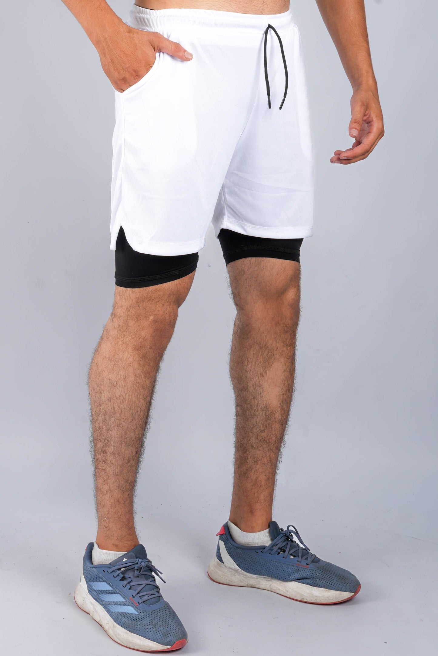 Short Sport 2 Pièces avec Poche Intérieure