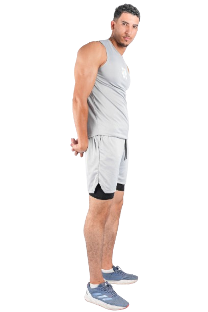 Ensemble Sport Homme – Débardeur & Short 2-en-1