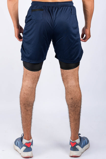 Short Sport 2 Pièces avec Poche Intérieure