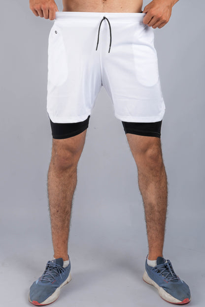 Short Sport 2 Pièces avec Poche Intérieure